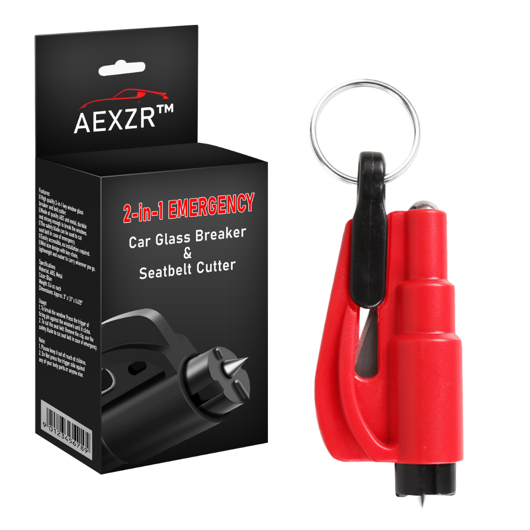 AEXZR™ 2-in-1 Notfall Auto Glasbrecher & Sicherheitsgurtschneider