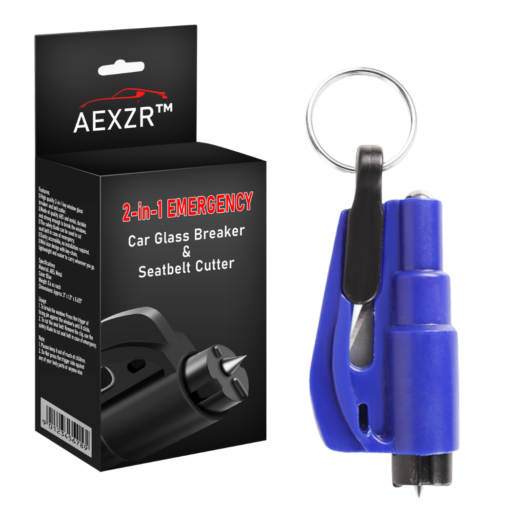 AEXZR™ 2-in-1 Notfall Auto Glasbrecher & Sicherheitsgurtschneider
