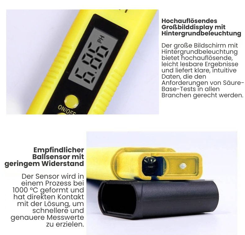 AEXZR® Tragbarer pH-Tester