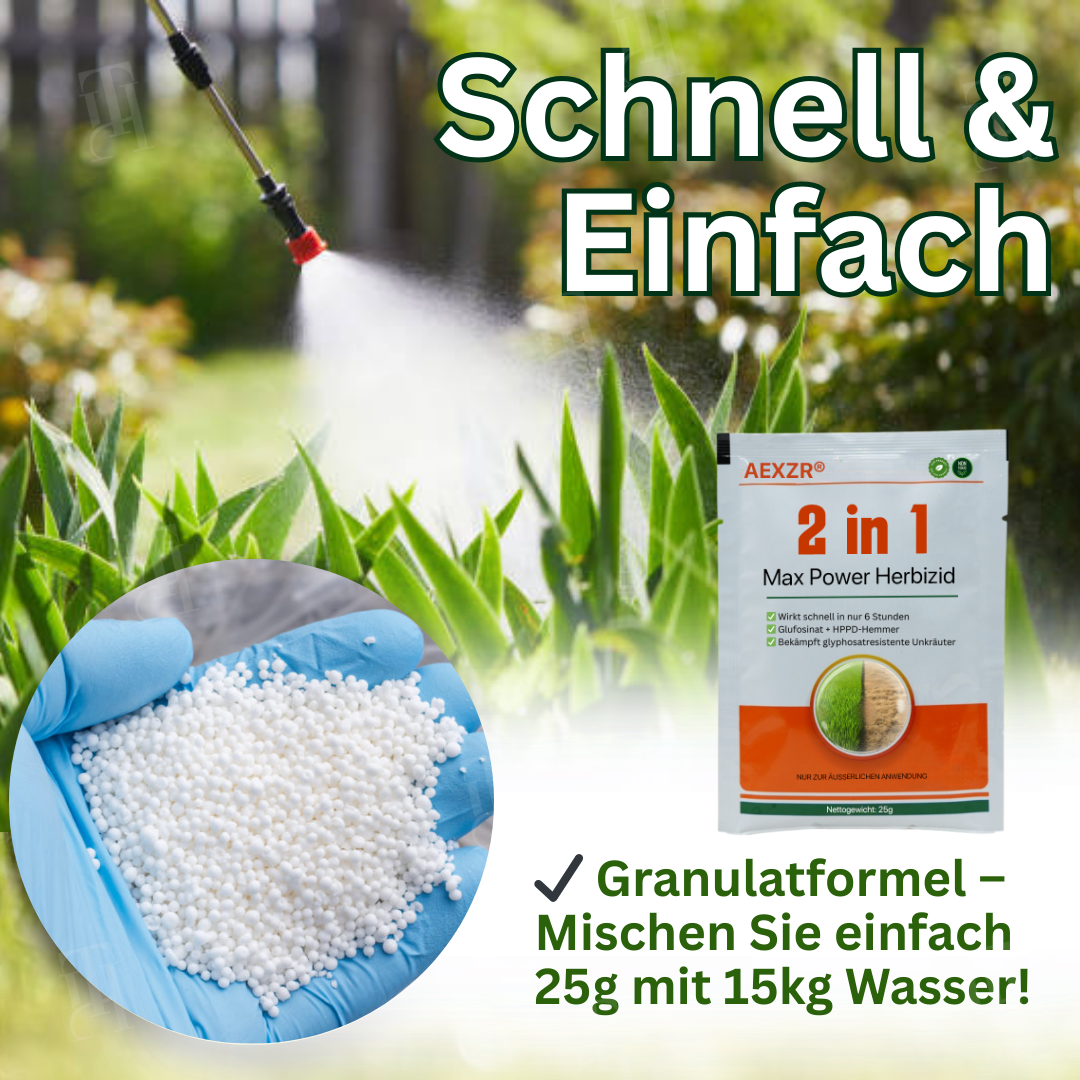 🌟 Offizieller Shop | ⚡ Ergebnisse in wenigen Stunden sehen AEXZR® 2 in 1 Max Power Herbizid