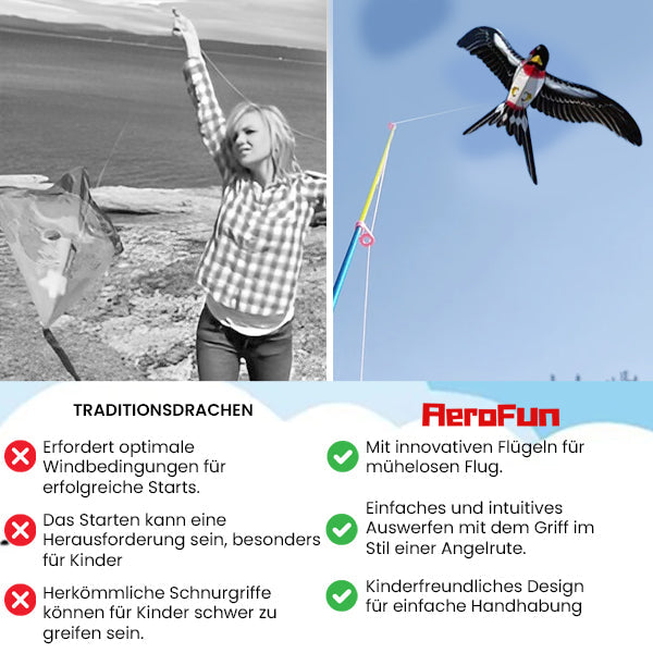 AeroFun™ Angelrute Kinderdrachen - 💰Bis zu 80% Rabatt! Jetzt handeln und kräftig sparen!💸